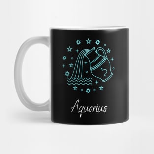 Birthday zodiac sign Aquarius Mug